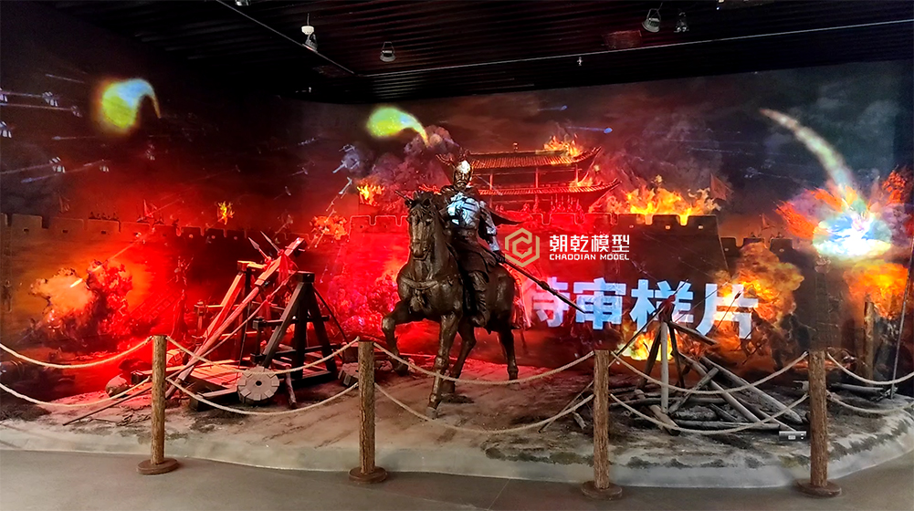 定边展览馆《保卫长城》场景复原