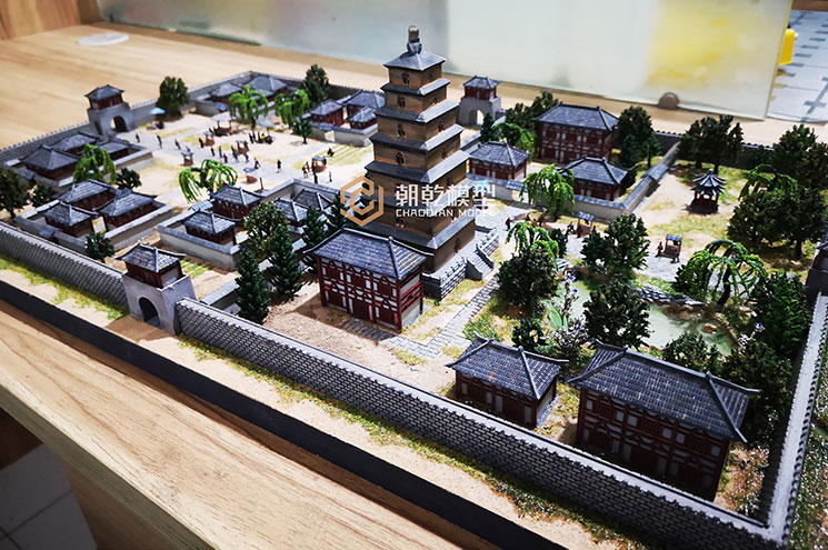 古代大雁塔复原模型
