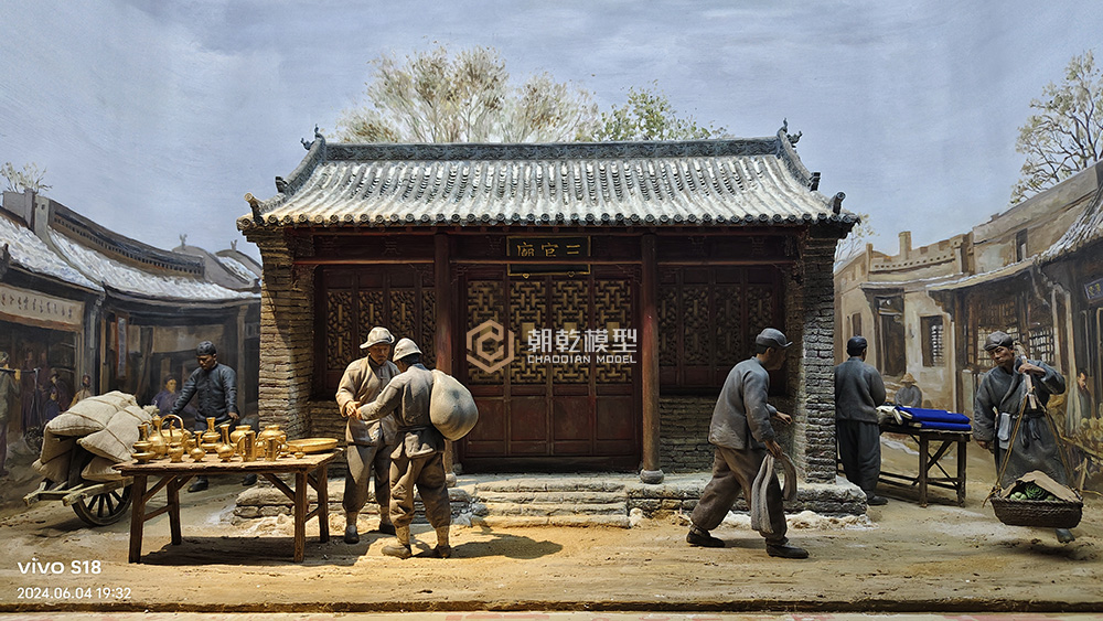 胡星元纪念馆微缩场景《胡星元在包头三官庙找哥哥》
