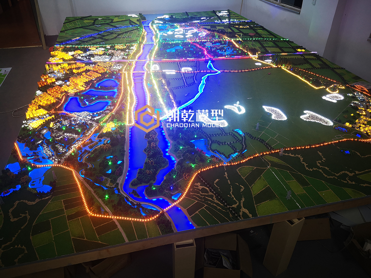 张掖市黑河森林公园规划沙盘
